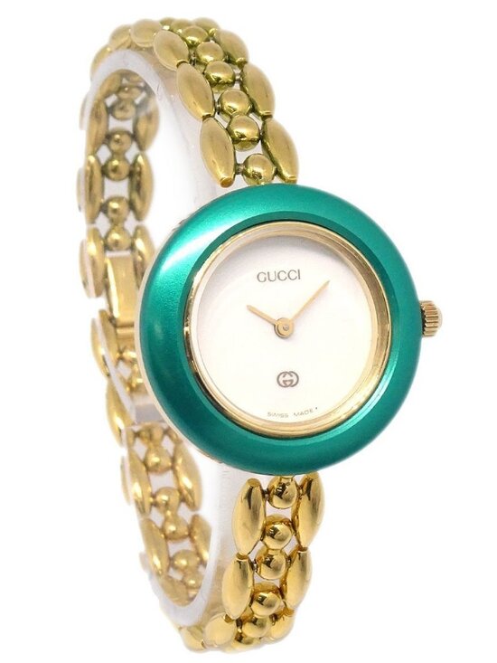 Gucci 11/12 Change Bezel Chameleon Quartz Watch SS 187127 main image 12